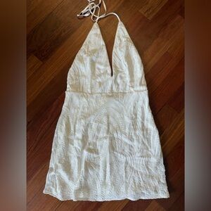 Lulus Sequin Halter Mini Dress